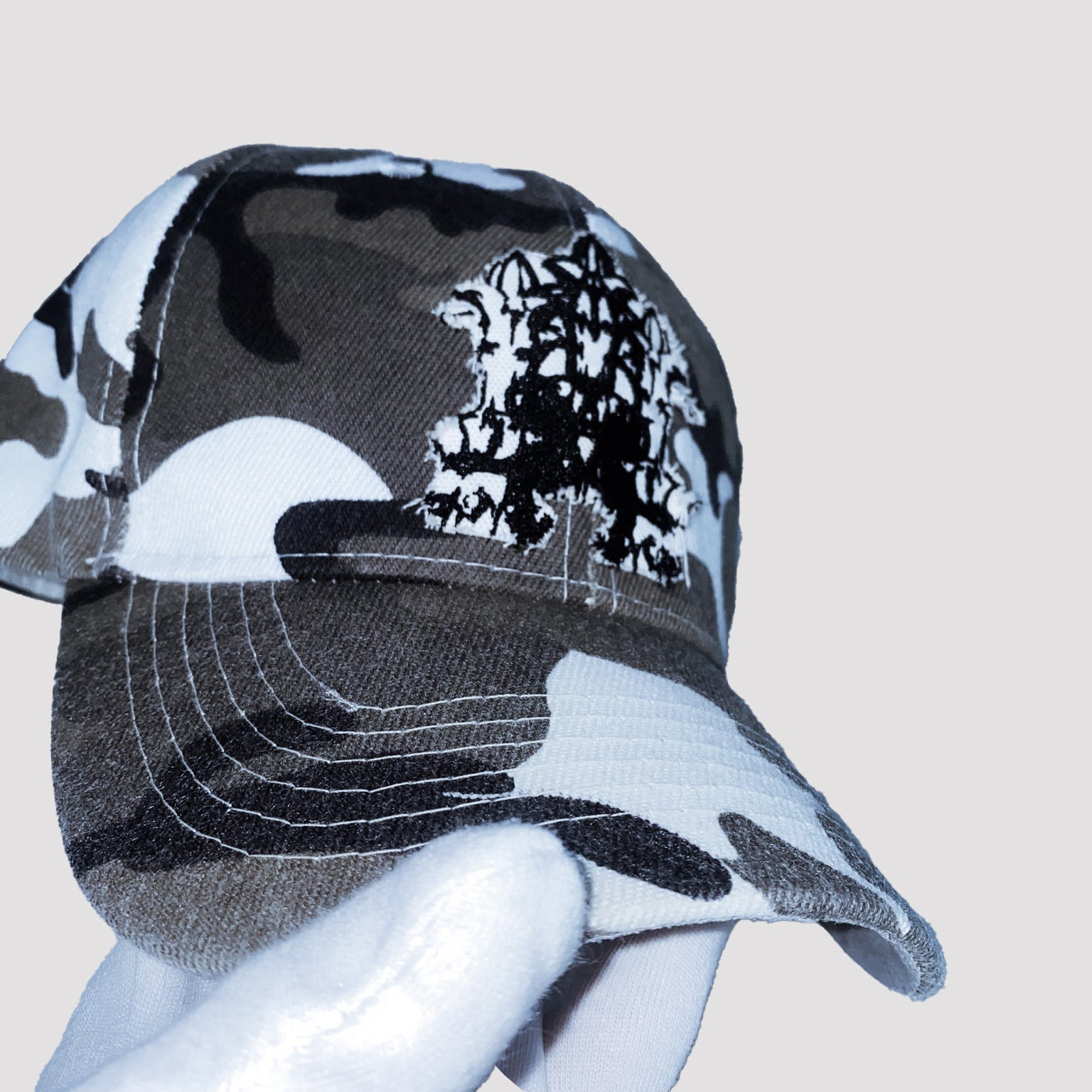 Kreuzblume Cappy White Camouflage